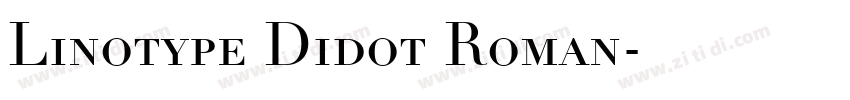 Linotype Didot Roman字体转换